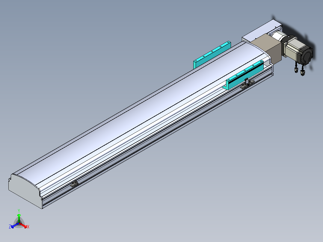同步带滑台-半封闭B22H-L100-C-S1100-L-P75-D3-N5