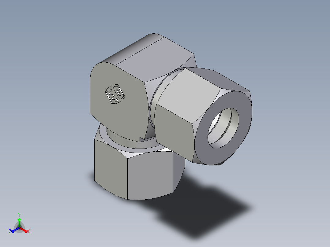 卡套式工业通用硬管接头EO_Union_elbow_W12ZLCF