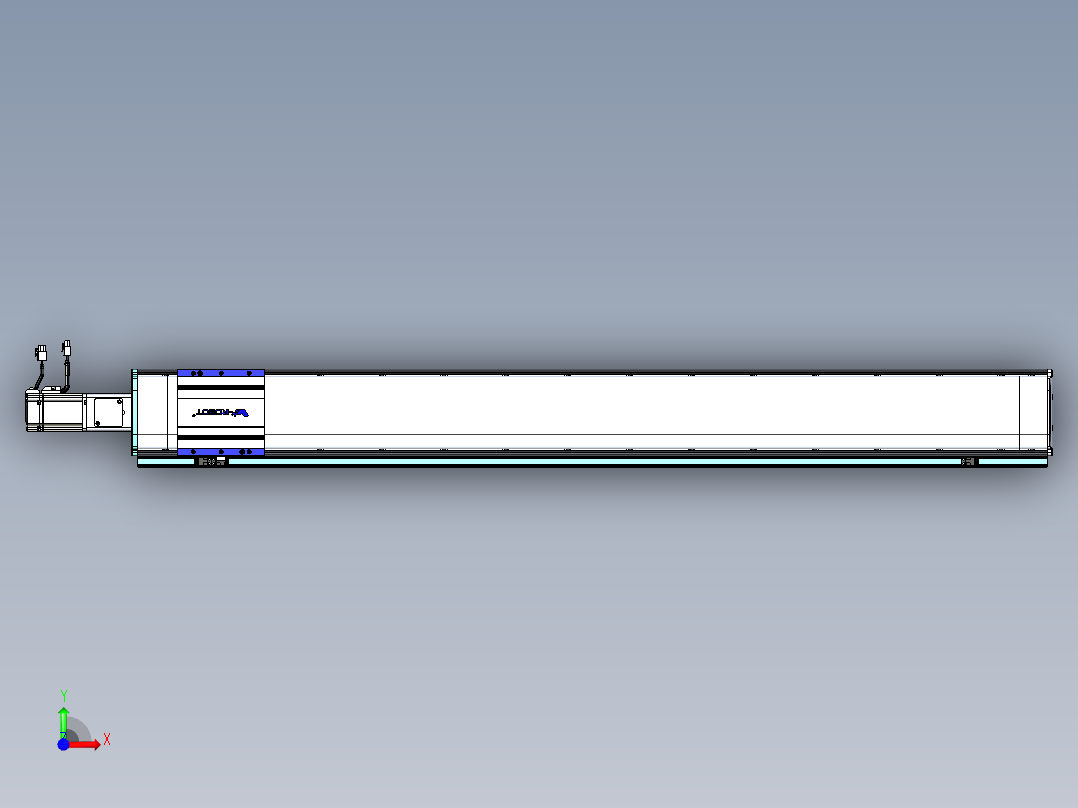 VF丝杆传动-一般环境VF14-Lxx-C-S1200-BC-ZP40-C3前视图