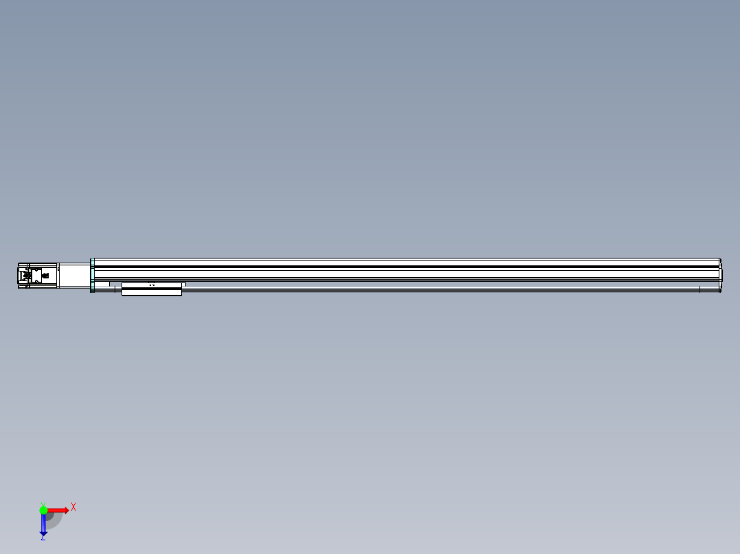 VF丝杆传动-一般环境VF14-Lxx-C-S1200-BC-ZP40-C3俯视图