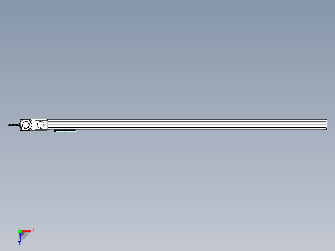 威洛博VBC同步带传动一无尘环境VBC14-L45-S1800-BL-ZP75-C3俯视图