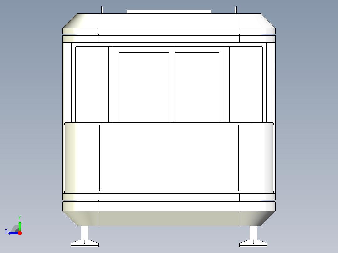 旅游太空舱模型右视图