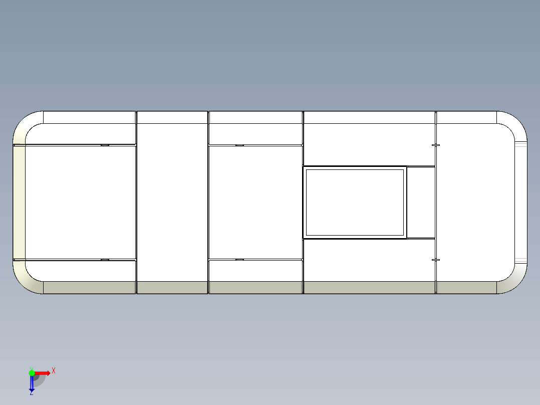 旅游太空舱模型俯视图