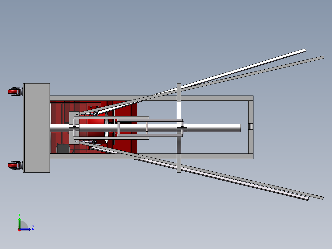 篮球发球机三维SW模型设计+CAD装配图 3D建solidworks图纸数据==587025==更新过左视图