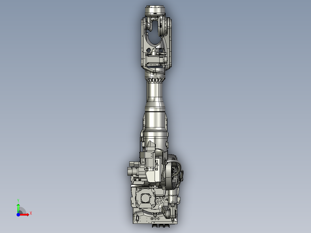 川崎BX130X六轴工业机器人三维模型资料前视图