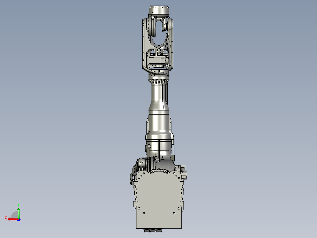 川崎BX130X六轴工业机器人三维模型资料后视图
