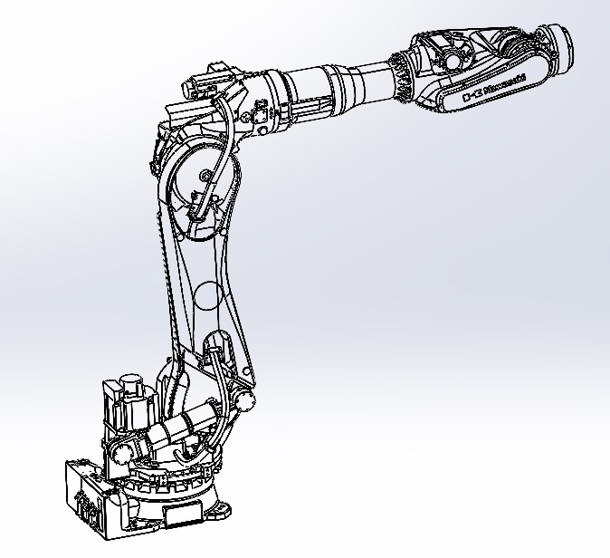 川崎BX130X六轴工业机器人三维模型资料