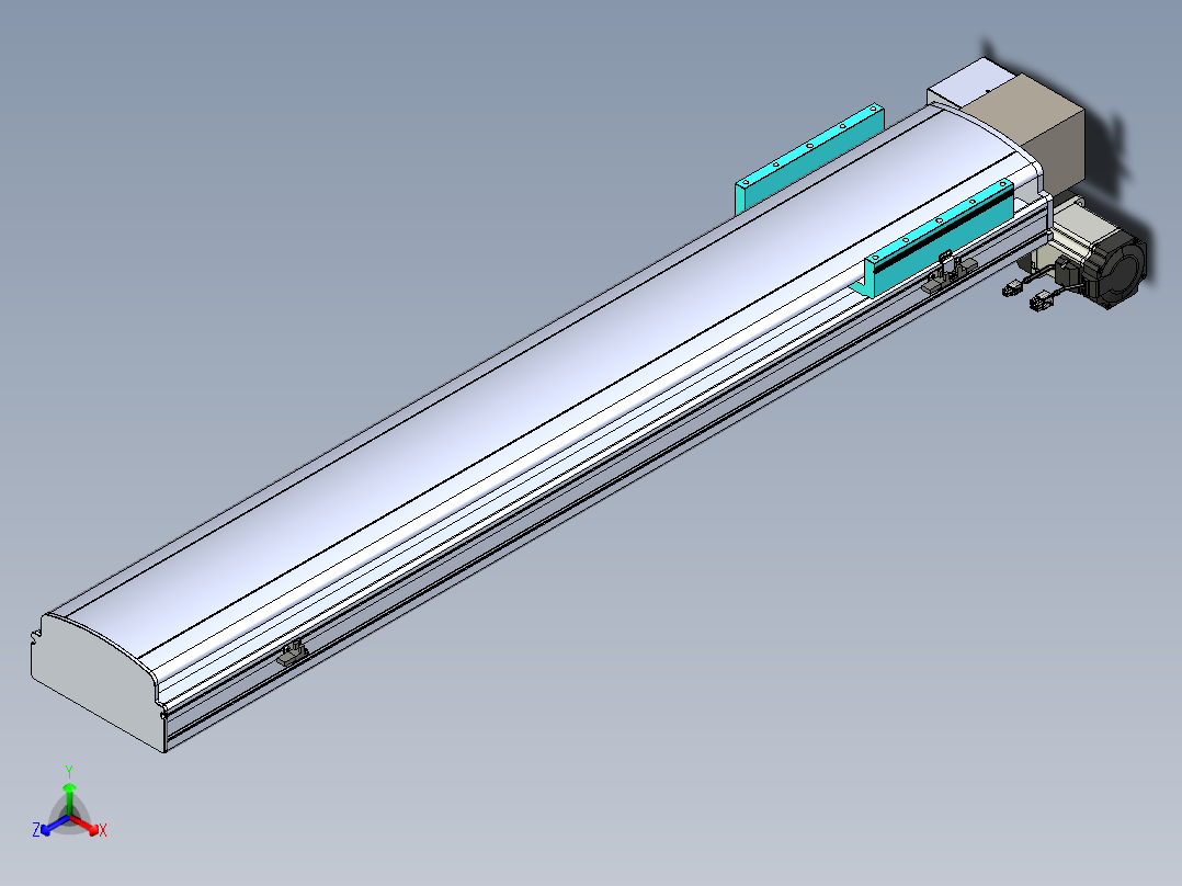 同步带滑台-半封闭B22H-L100-C-S1050-LD-P75-D3-N5