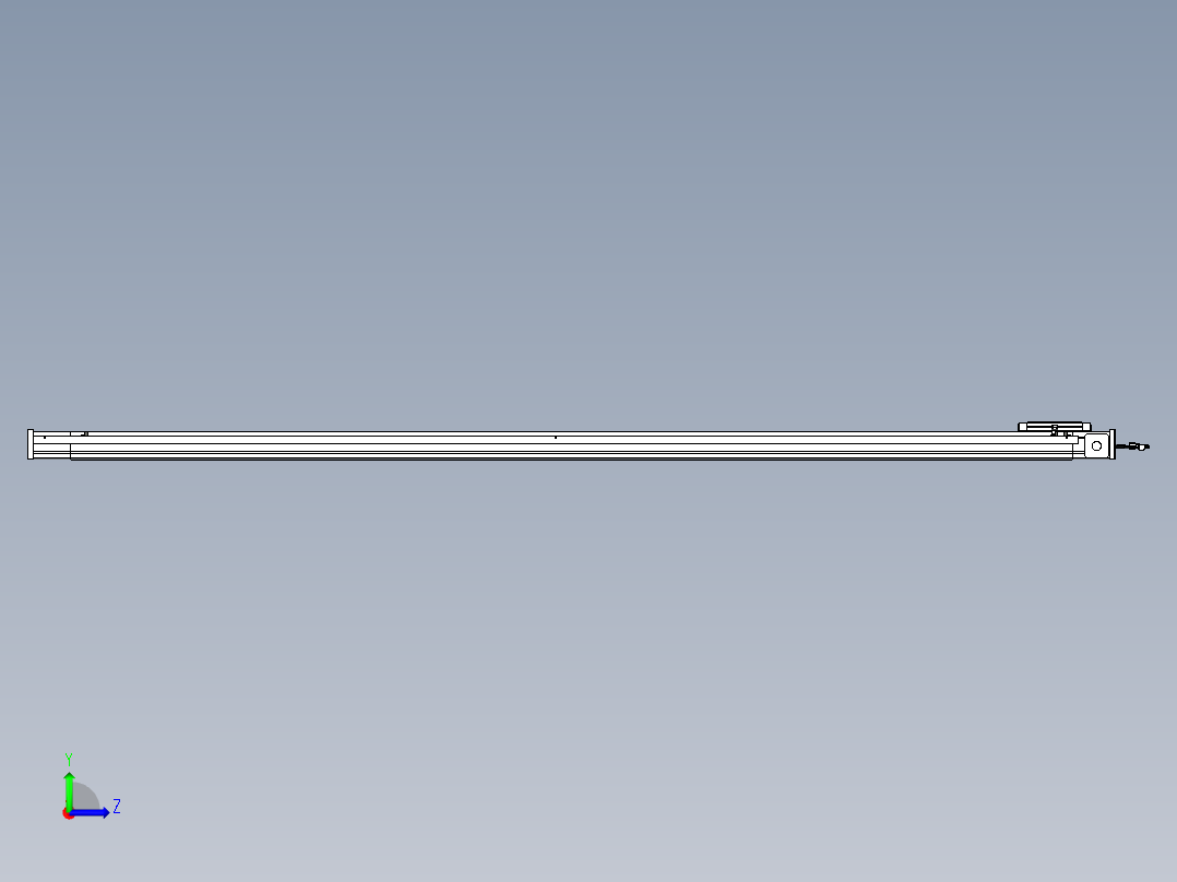 威洛博LB.GB同步带传动--欧规系列LB6A-L130-S2200-BL左视图