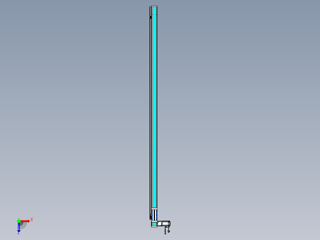 威洛博LB.GB同步带传动--欧规系列LB6A-L130-S2200-BL俯视图