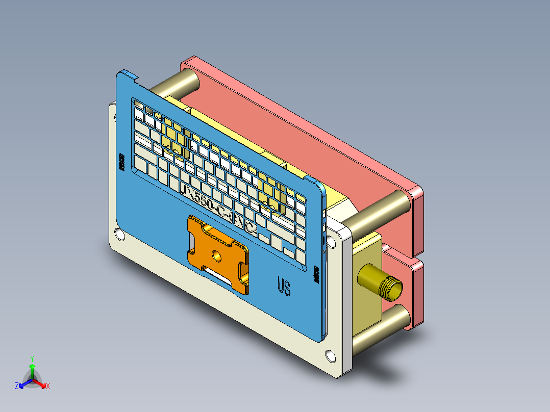 UX550-C-CNC4-170605正等轴测图