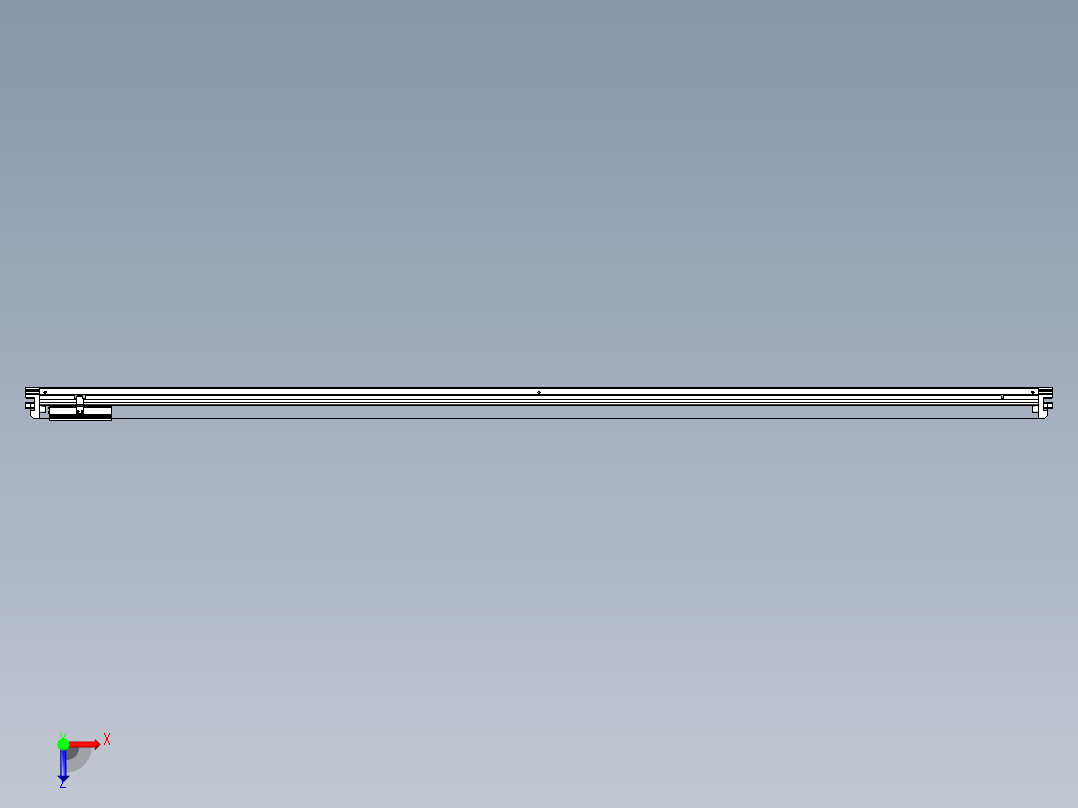 威洛博VL系列直线电机模组-VL14S2-S2350俯视图