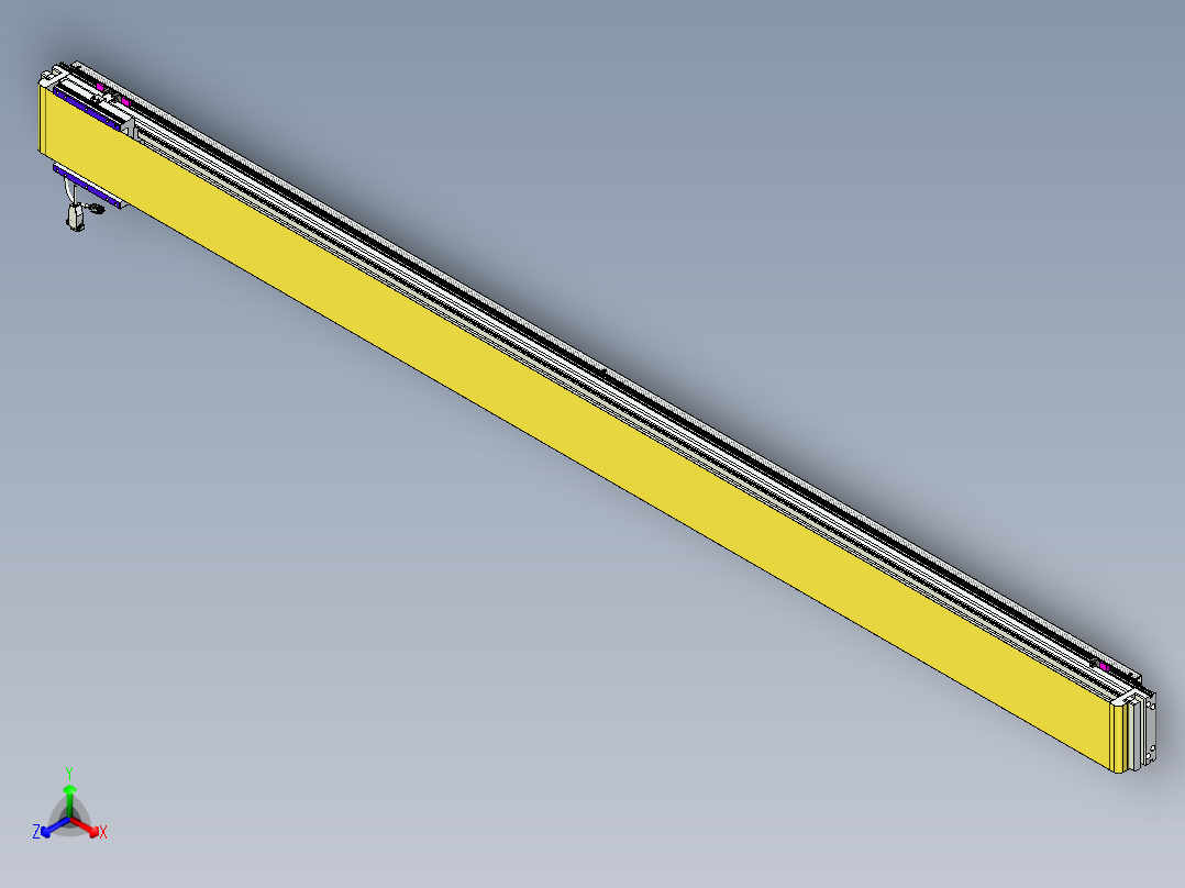 威洛博VL系列直线电机模组-VL14S2-S2350正等轴测图
