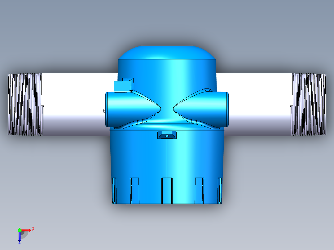 FT4A热式气体质量NPT流量计俯视图