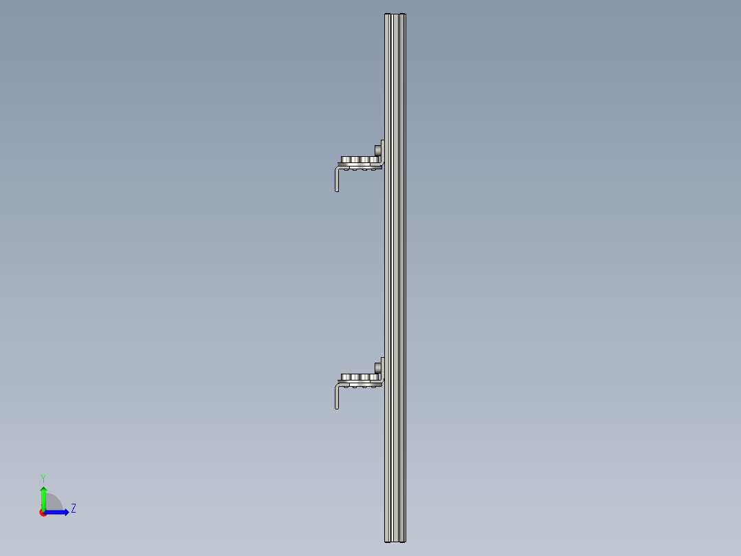基恩士SL-M32H_kc图纸模型左视图