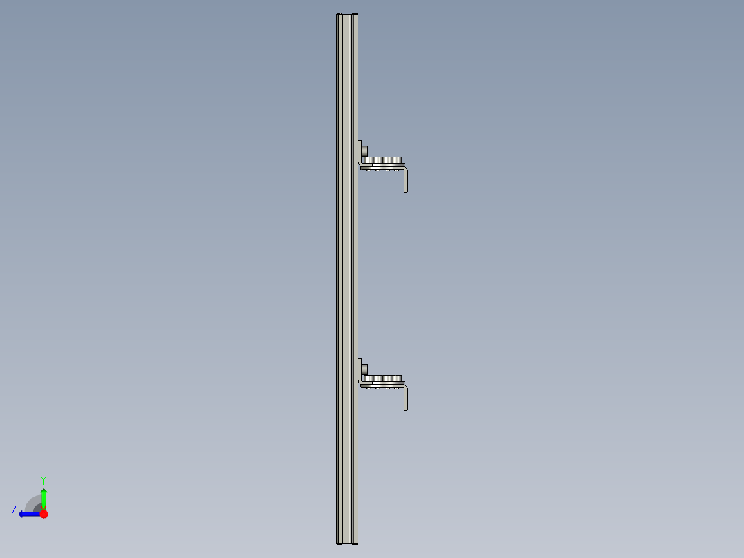 基恩士SL-M32H_kc图纸模型右视图