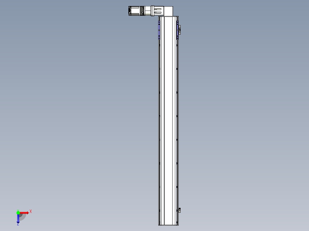 同步带滑台-半封闭B17-L100-S1500-L-P75-D3-N3俯视图