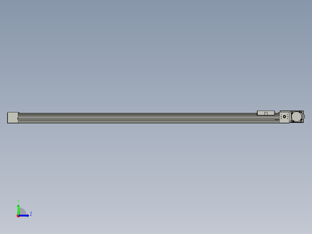 威洛博直线电机模组EB4-L40-S1200-BL-57-MS3左视图