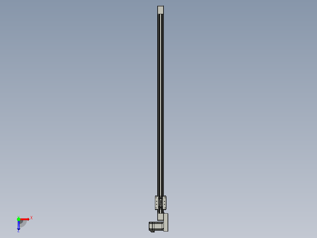威洛博直线电机模组EB4-L40-S1200-BL-57-MS3俯视图