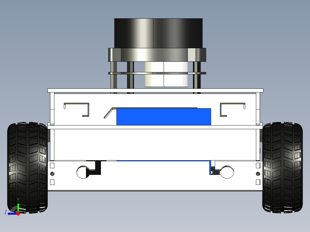 智能巡检机器人右视图