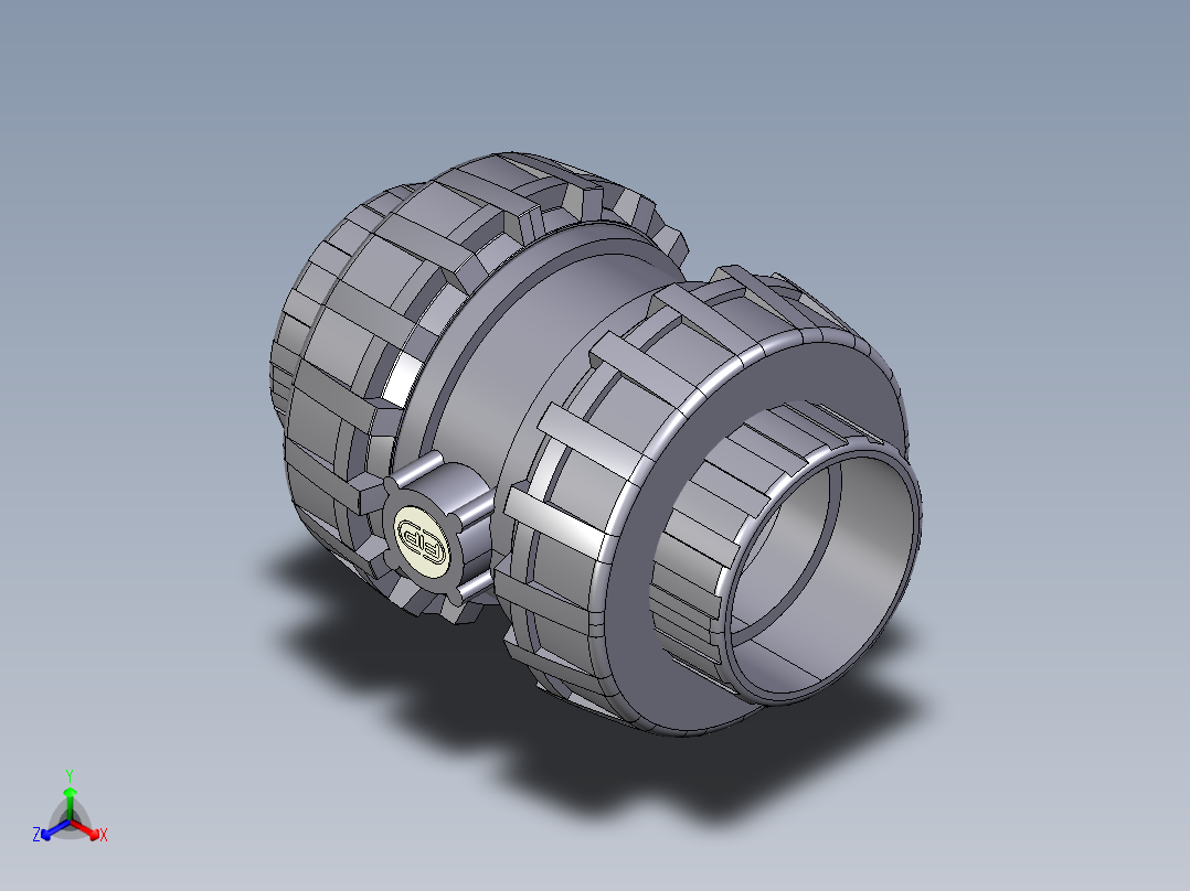 7SXEGV 女性结束EasyFit球形止回阀，JIS螺纹正等轴测图