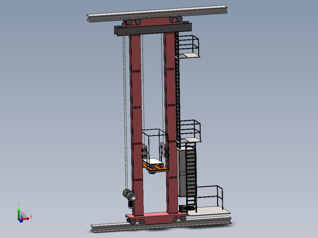 双立柱堆垛机SW+CAD（兼职私域）