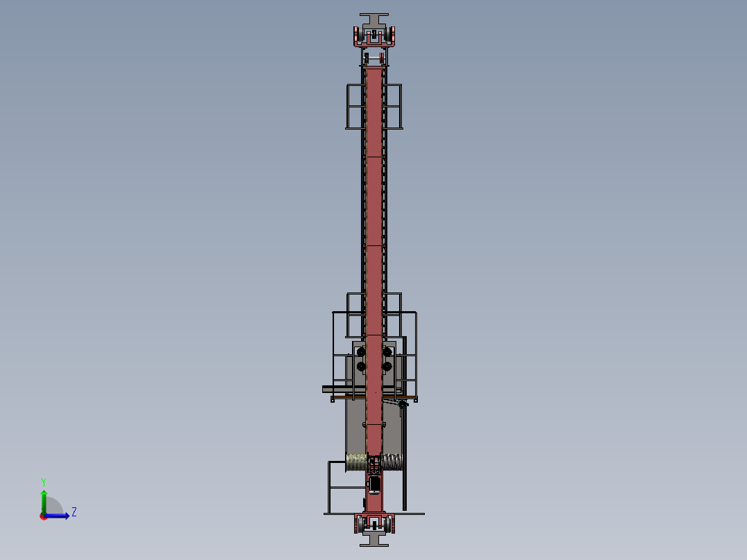 双立柱堆垛机SW+CAD（兼职私域）左视图