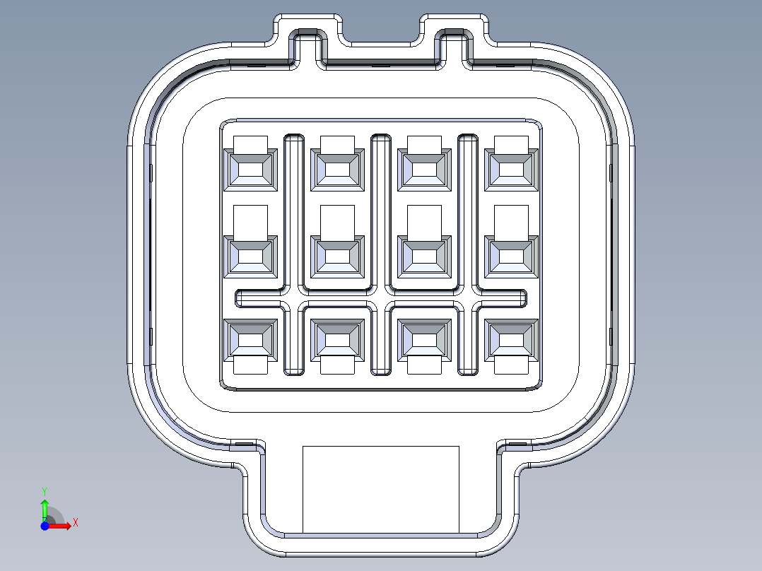 连接器ELV-12P-120ABK-A前视图