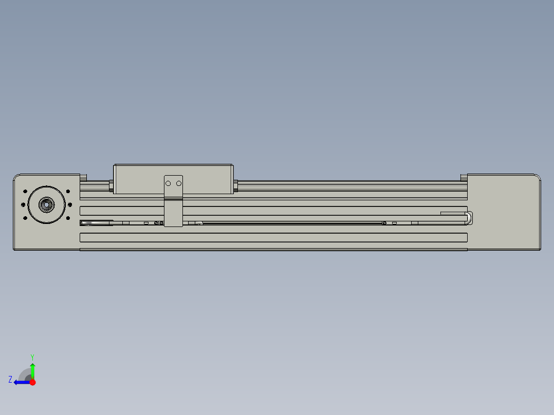 威洛博直线电机模组EB4-L80-S150-光轴右视图