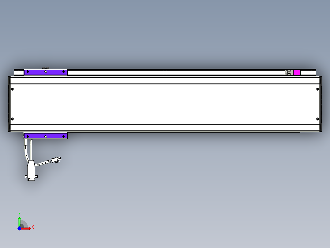 威洛博VL系列直线电机模组-VL14S1-S600前视图