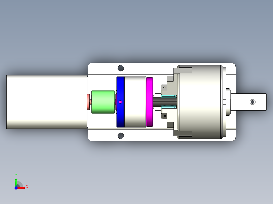圆管精密打磨设备（打磨机）前视图