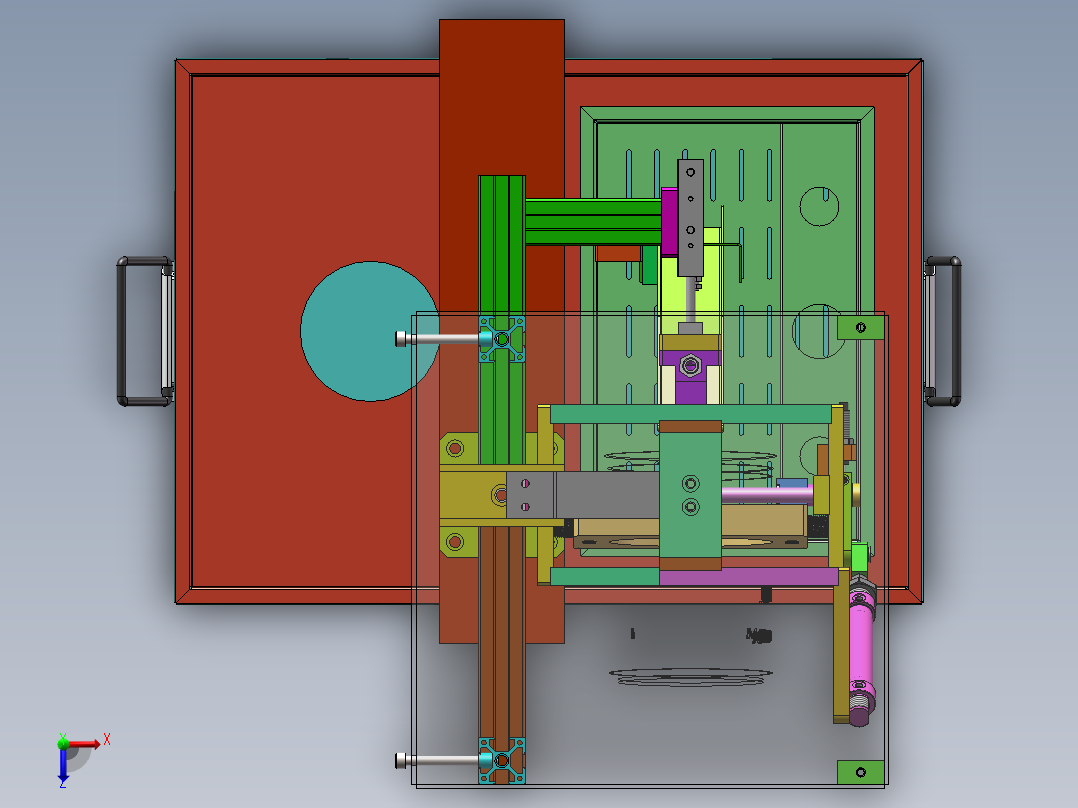 流量检测称重设备sw18可编辑俯视图