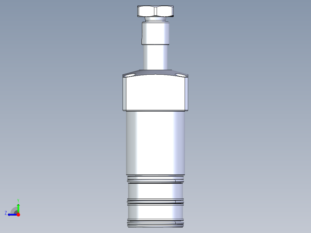 KOSMEKLHA0360-CRM多系列多零件图纸模型右视图