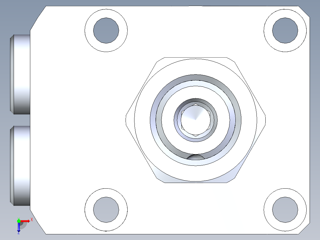KOSMEKLHA0360-CRM多系列多零件图纸模型俯视图