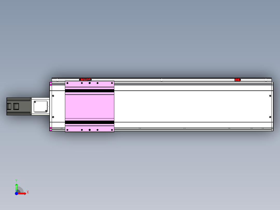 VF丝杆传动-一般环境VF22-L20-C-S650-BC-P75-C4前视图