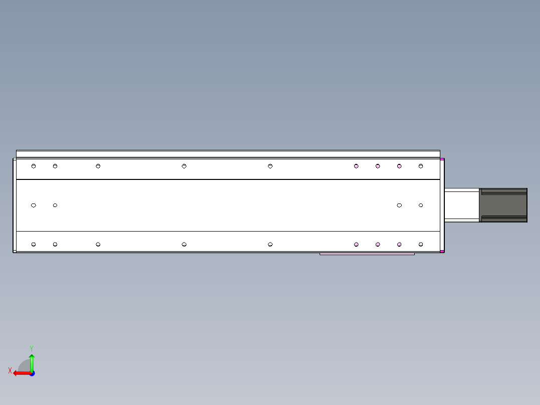 VF丝杆传动-一般环境VF22-L20-C-S650-BC-P75-C4后视图
