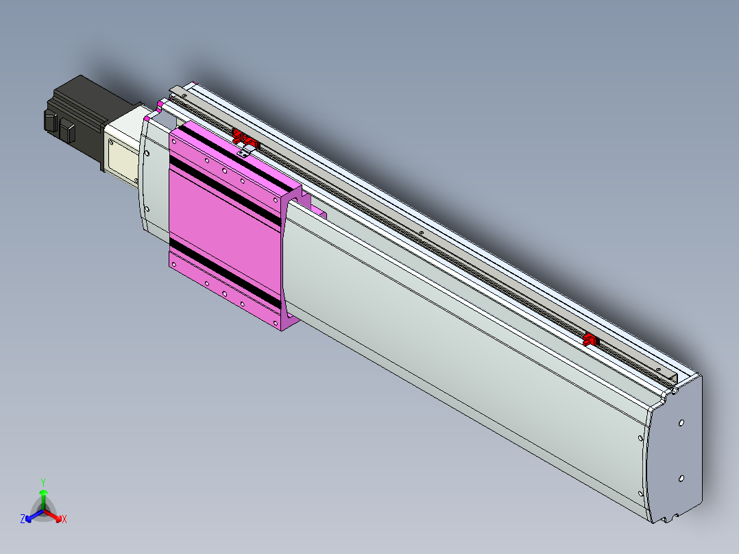 VF丝杆传动-一般环境VF22-L20-C-S650-BC-P75-C4正等轴测图