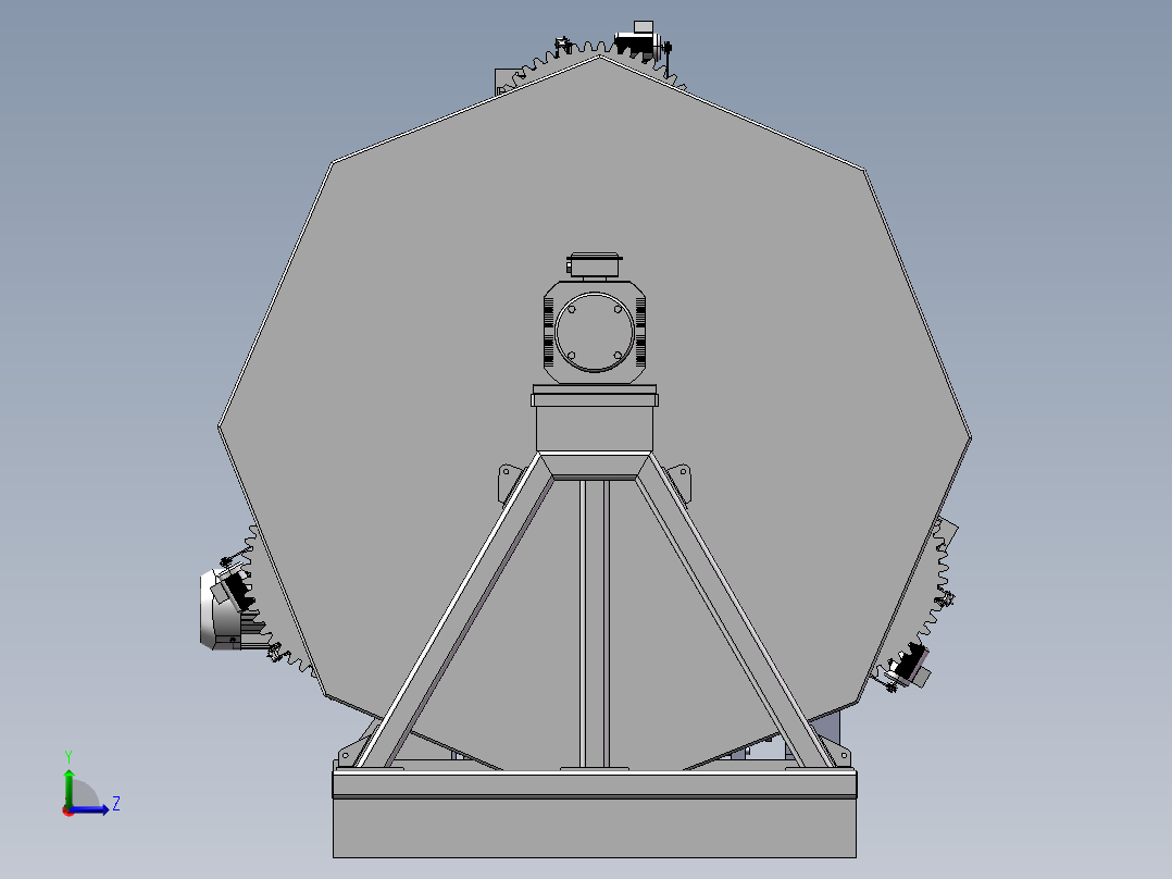 铝合金电缆绞合设备左视图