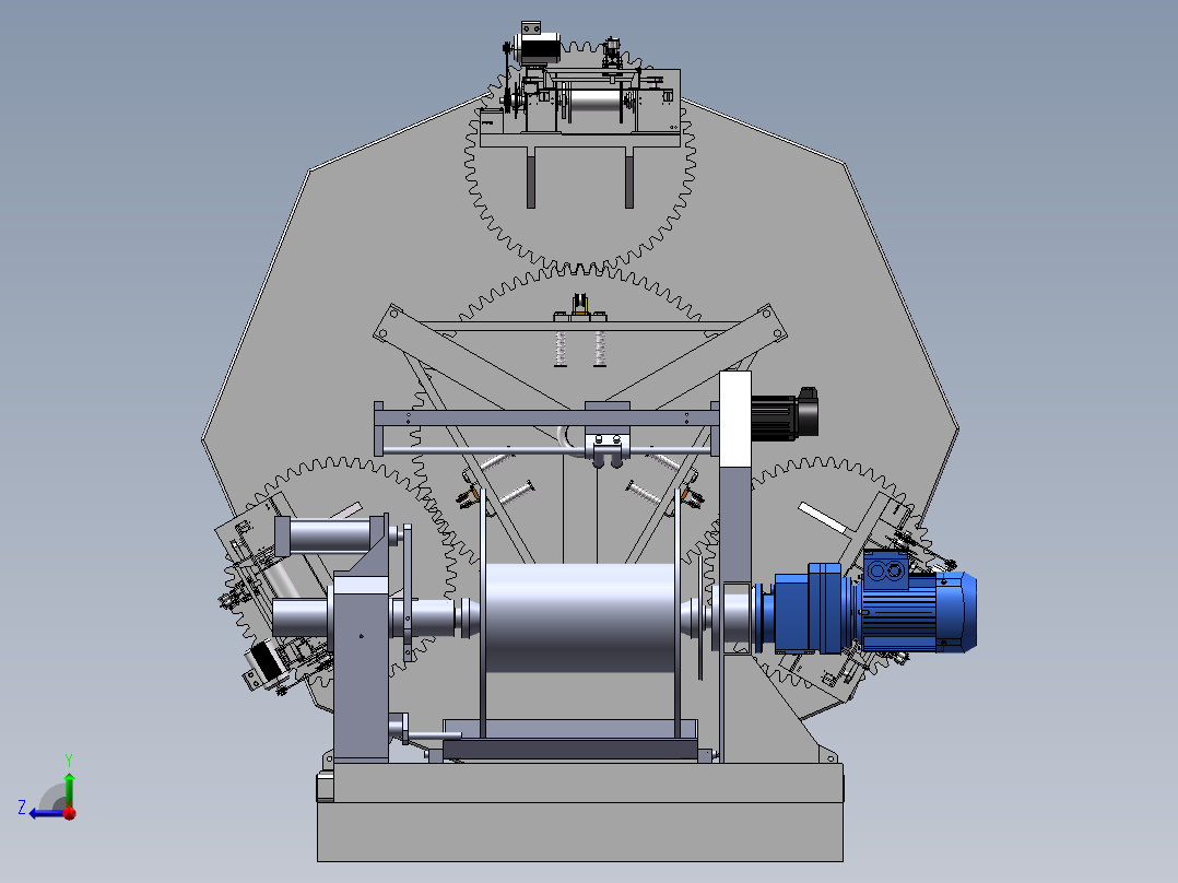 铝合金电缆绞合设备右视图