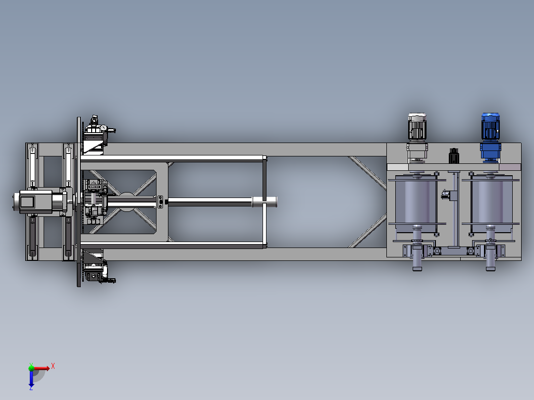 铝合金电缆绞合设备俯视图