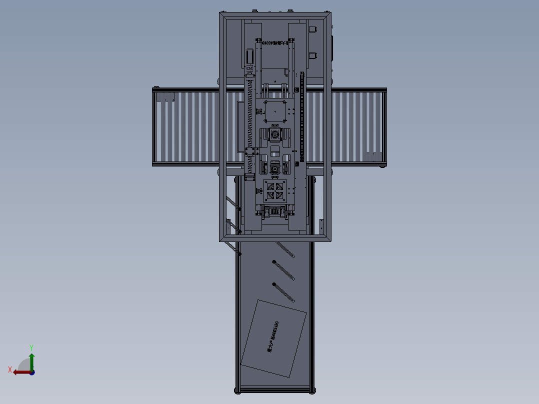 全自动装箱、上下料输送设备后视图