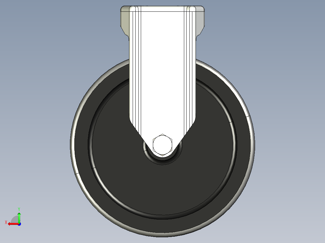 型材-KJN 531229 125MM WHEEL后视图