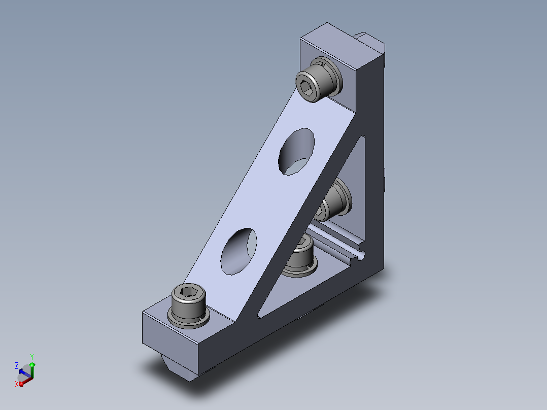铝型材及其附件3.31.100.40.40.ST正等轴测图