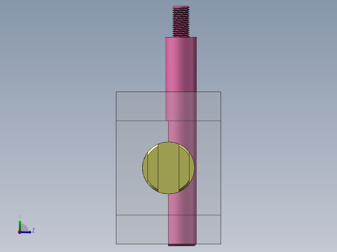 圆柱斜面升降结构左视图
