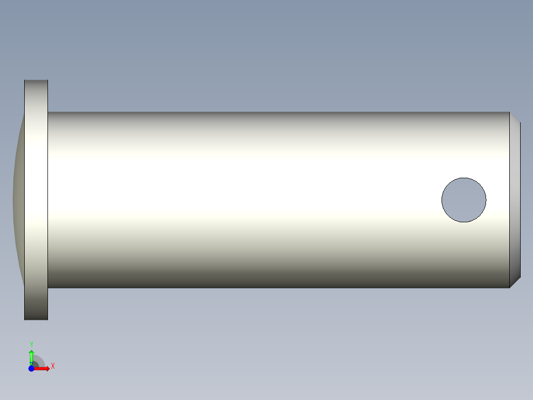 連結梢(不銹鋼)34.,54.-3D多系列多零件图纸模型前视图