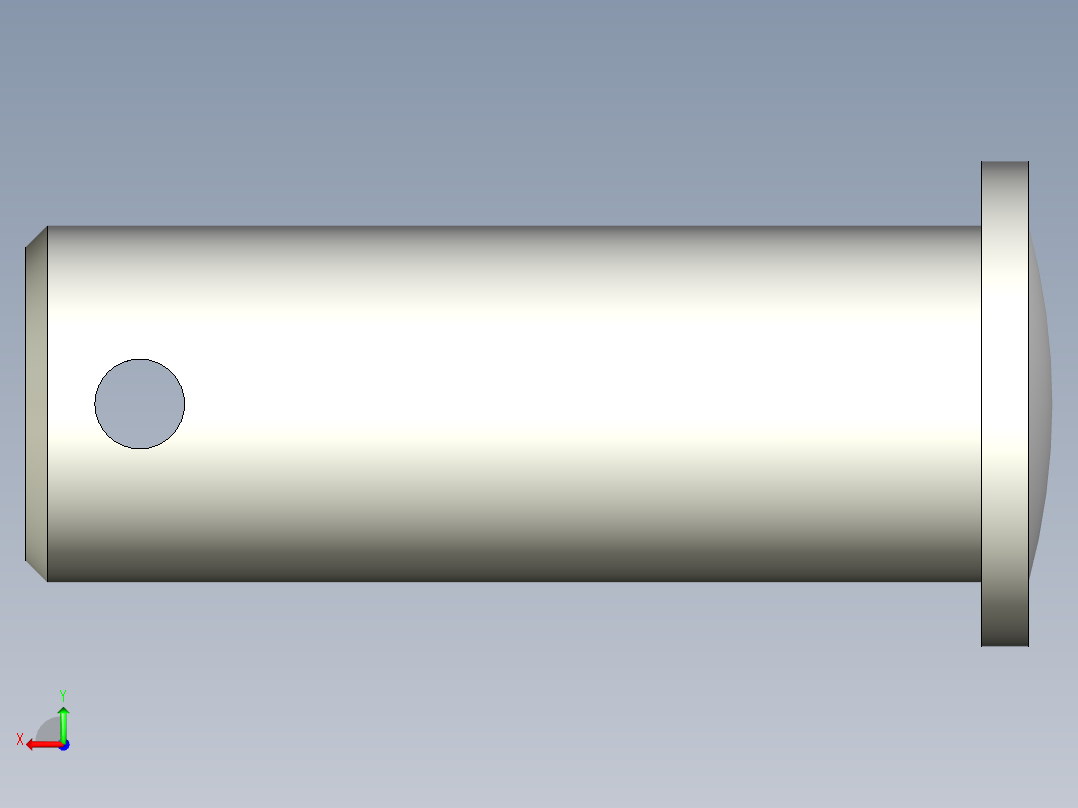 連結梢(不銹鋼)34.,54.-3D多系列多零件图纸模型后视图