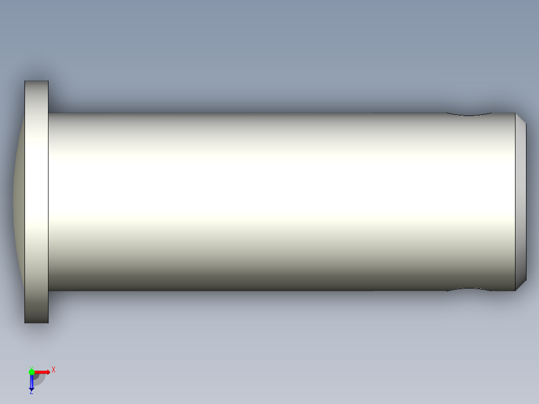 連結梢(不銹鋼)34.,54.-3D多系列多零件图纸模型俯视图