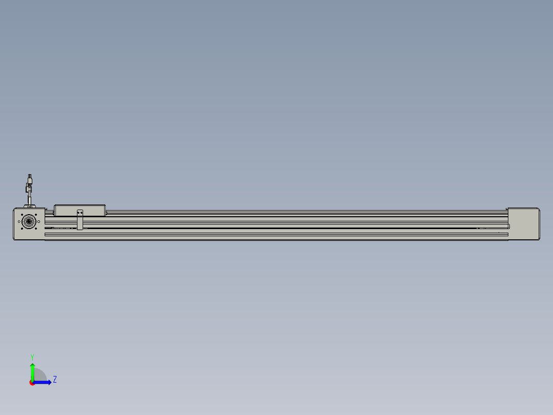 威洛博直线电机模组EB6-L140-S1000-R-P40-MS3左视图