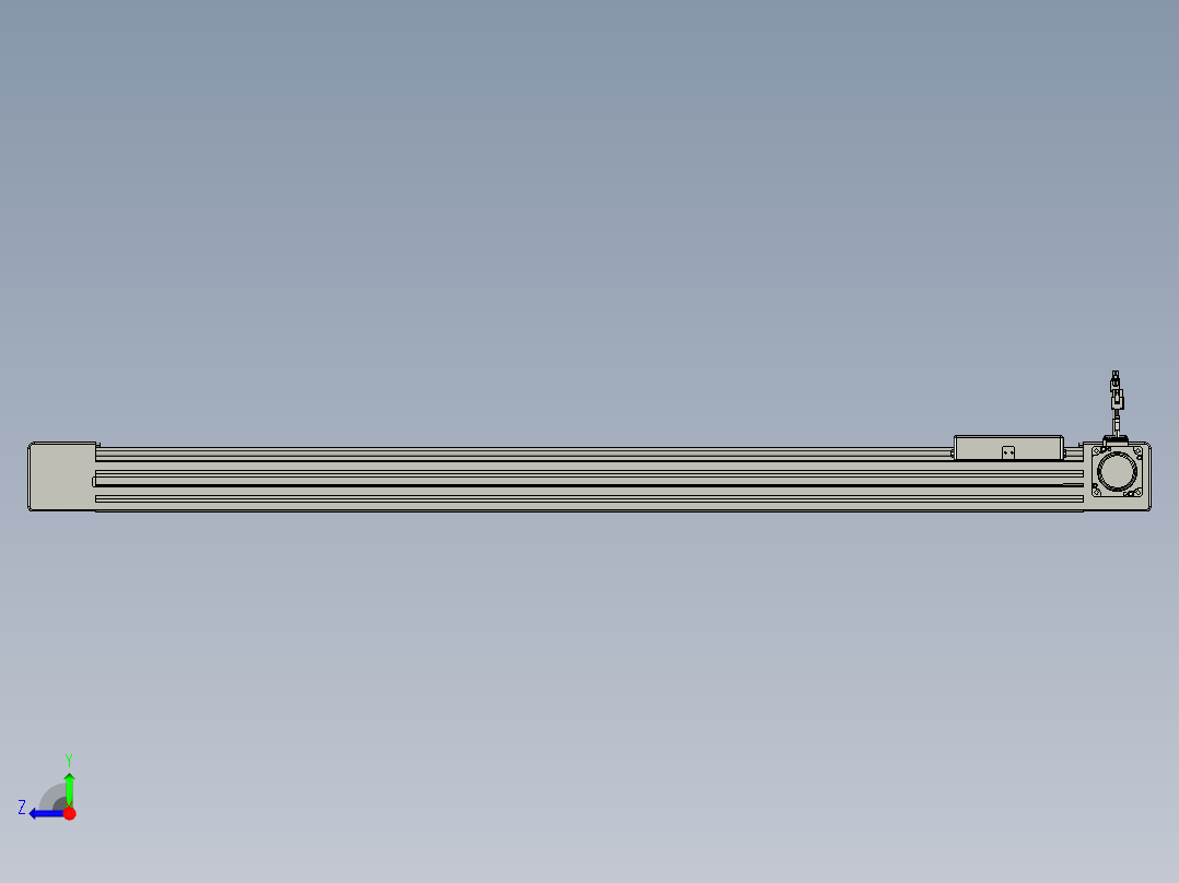 威洛博直线电机模组EB6-L140-S1000-R-P40-MS3右视图
