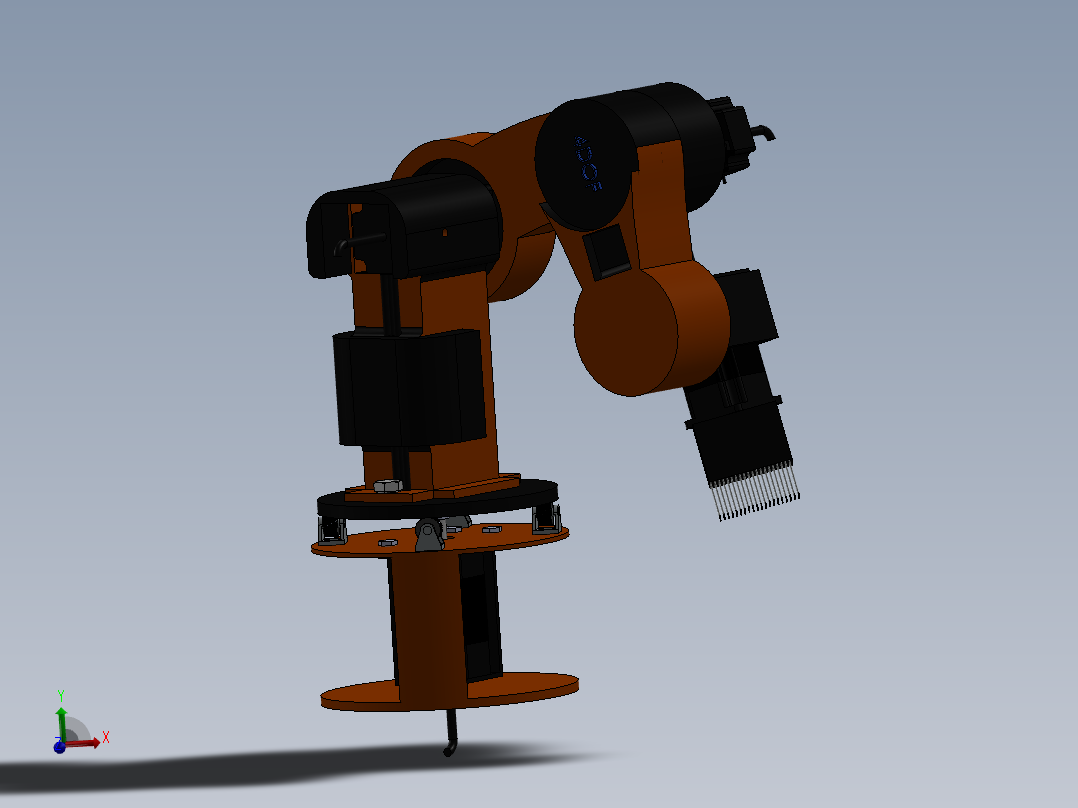 4 DEGREE OF FREEDOM ROBOT ARM主视图